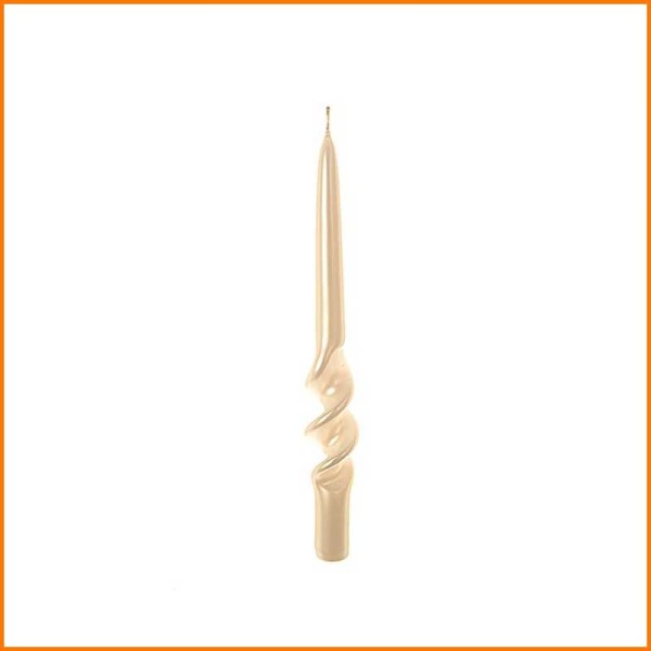 CANDELA A SPIRALE MADREPERLA LUCIDA 25H CM