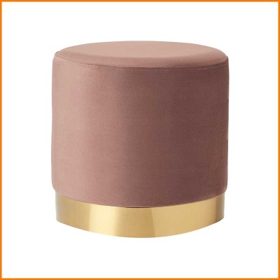 POUF VELVET STOOL ROSA...