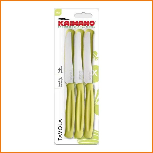 SET 6PZ COLTELLO KAIMANO VERDE