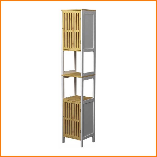 ARMADIETTO DA BAGNO WHITE BAMBOO 32X30X172H CM
