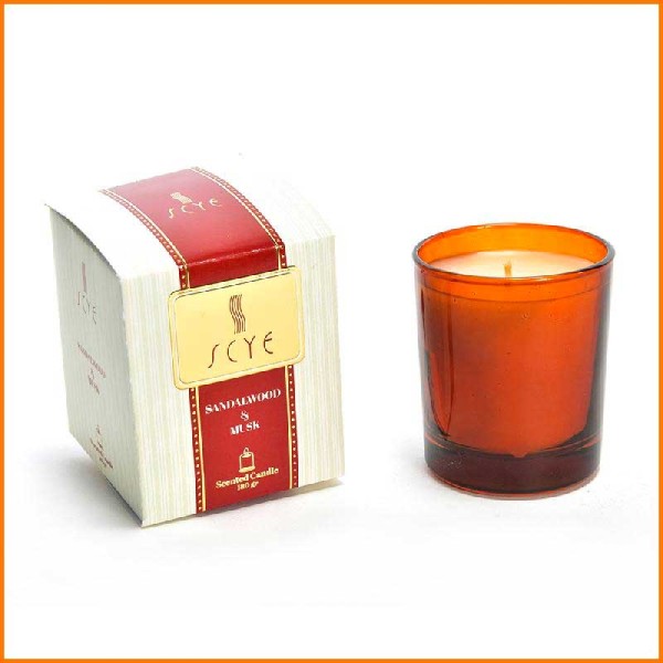 CANDELA IN BICCHIERE SANDALOWOOD & OUD 180GR 7,2X8,8H CM