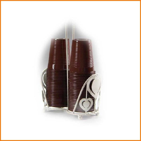 PORTABICCHIERE LINEA CUORE