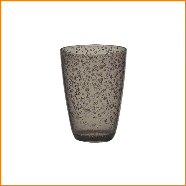 SET 6PZ BICCHIERE BUBBLES GRIGIO 8,5X11,5 CM