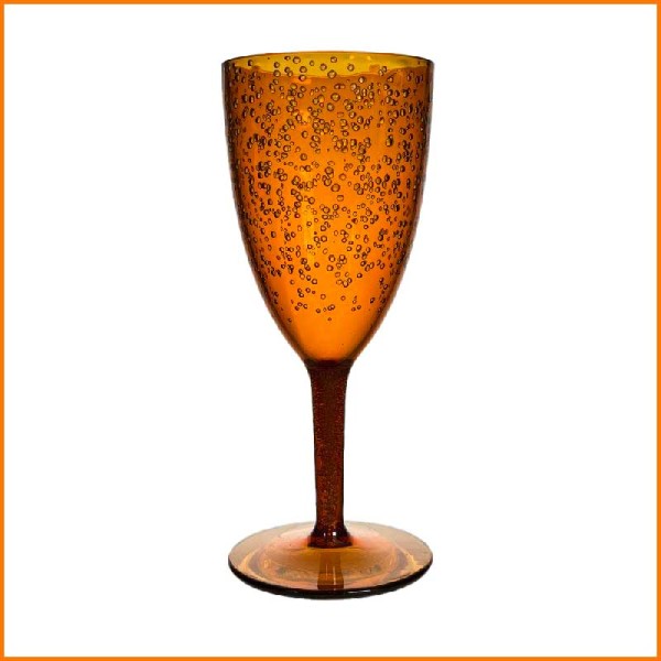 SET 6PZ CALICE BUBBLES ORANGE 8,5X19,6 CM