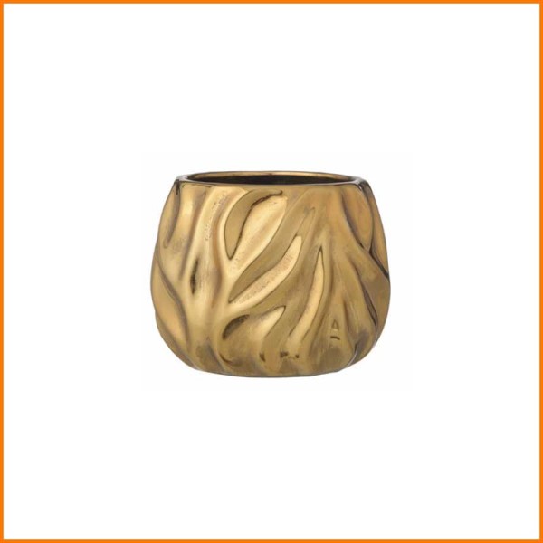 VASO ORO IN CERAMICA D.16X12H CM