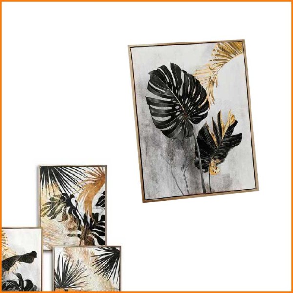 QUADRO CON FOGLIE 50X70 CM