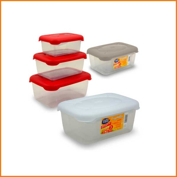 SET 3PZ FRIGOBELLA RETTANGOLARE 0,50 / 1,00 / 1,90 LT