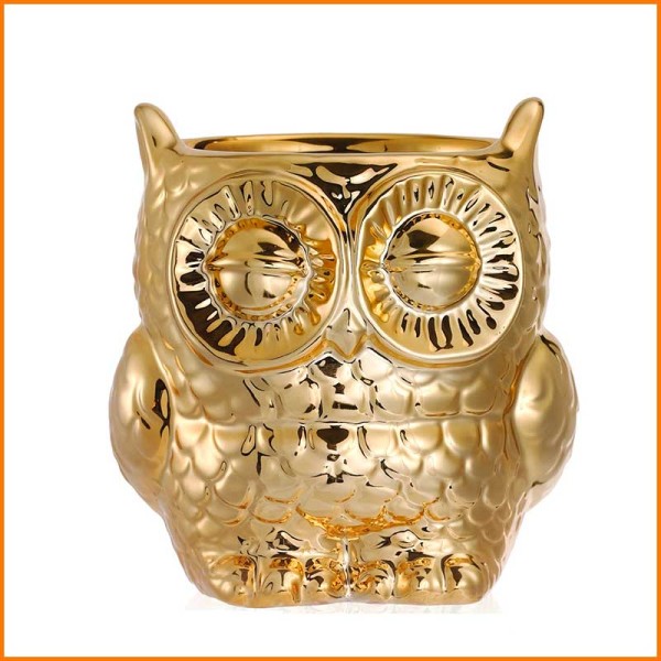 VASO GUFETTO CHROME GOLD D.12,5X13H CM