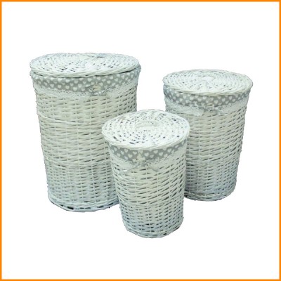 CESTONI TRIS TONDI BIANCHI...