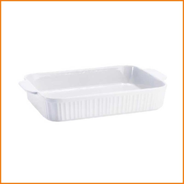 PIROFILA RETTANGOLARE IN CERAMICA 36X21,5X6H CM