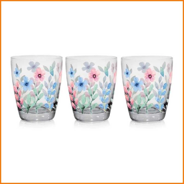 SET 3PZ BICCHIERE ACQUA DOMINO
