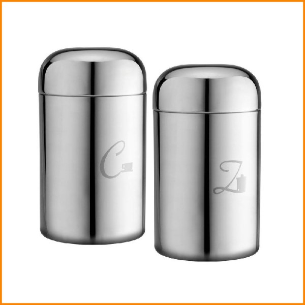 BARATTOLI BIS ZUCCHERO E CAFFE INOX 1KG