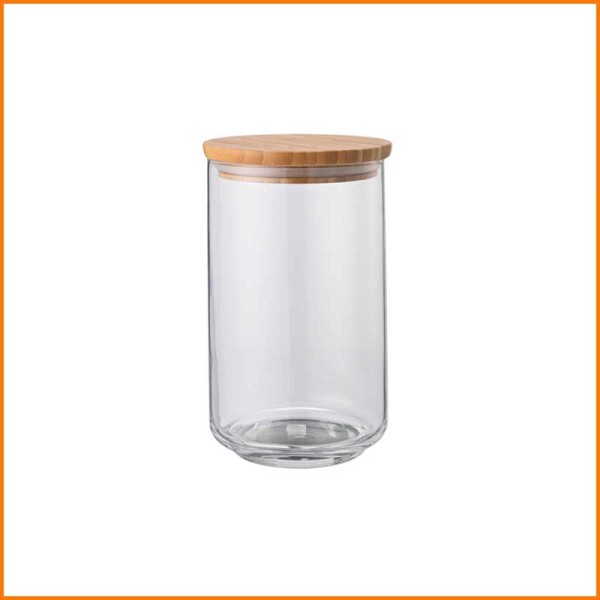 BARATTOLO BOROSILICATO QUADRO WOOD 1 LT