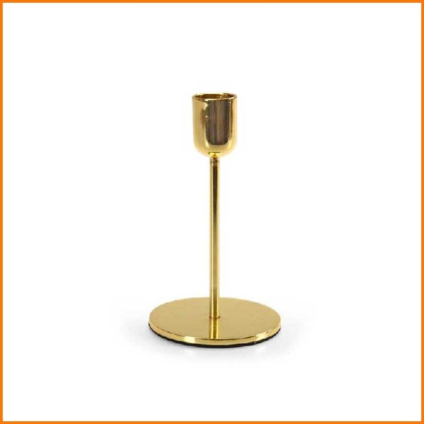 CANDELABRO ORO D.8X14H CM