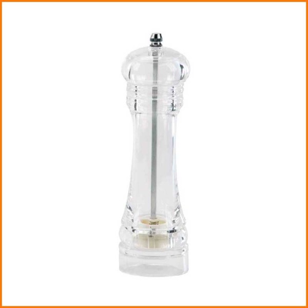 MACINAPEPE ACRILICO CON MACINA IN CERAMICA 20H CM