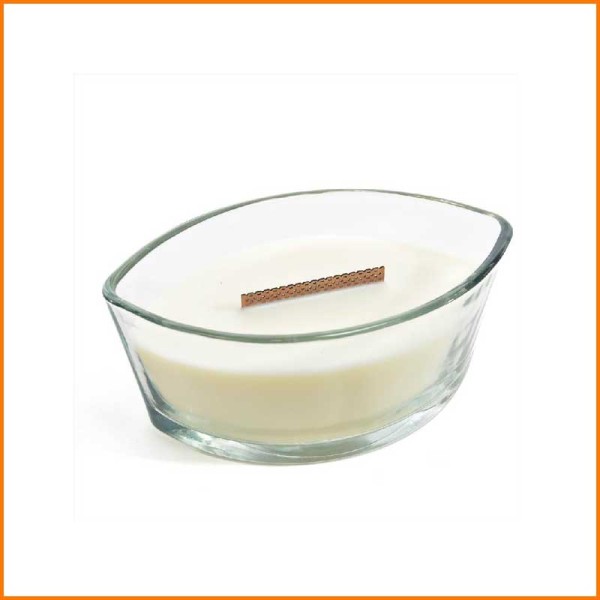 CANDELA IN VETRO FRAGRANZA MELOGRANO 19,5X11X8,5H CM