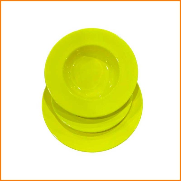 SERVIZIO 18 PEZZI PIATTI KALEIDO GIALLO