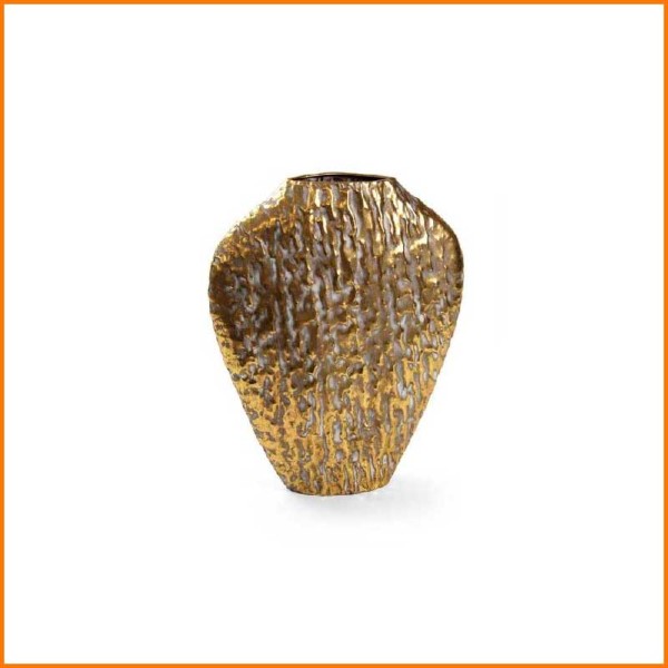 VASO IN METALLO ORO 28X10X35H CM