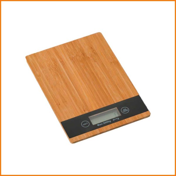 BILANCIA DA CUCINA EFFETTO LEGNO 5KG 23X16X2H CM