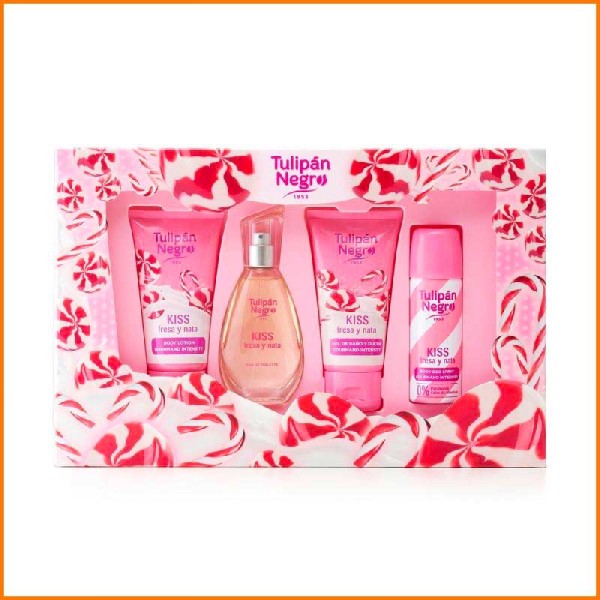 SET REGALO COFFRET FRESA Y NATA 4 PZ