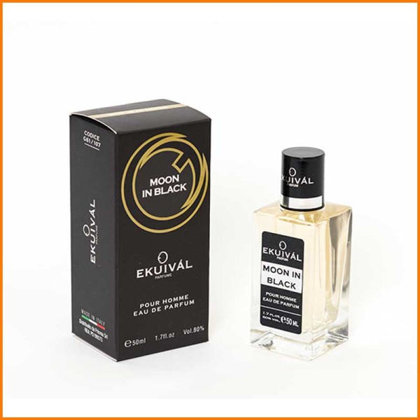 Ekuival Eau De Parfum 50 Ml Fragranza Moon In Black