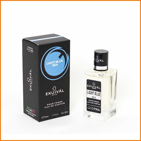 Ekuival Eau De Parfum 50 Ml Fragranza Light Blue Sea