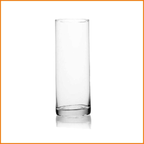 VASO CILINDRICO IN VETRO D.10X40H CM