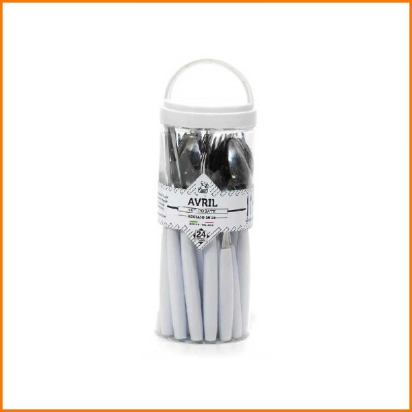 SET 24PZ POSATE AVRIL BIANCO