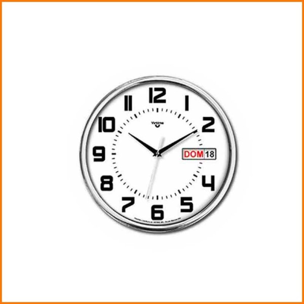 OROLOGIO TONDO CROMATO D. 30 CM