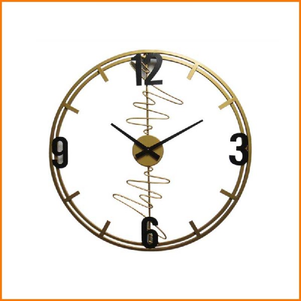 OROLOGIO DA PARETE CAROL ORO IN METALLO D.60 CM