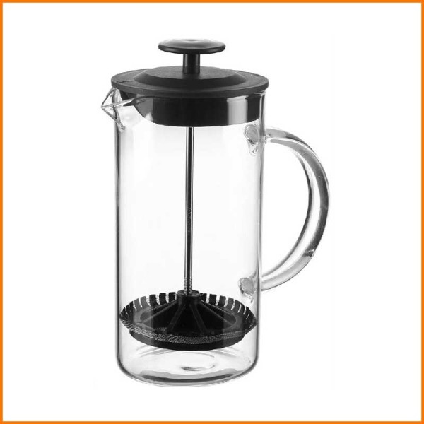 CAPPUCCINATORE IN VETRO CON FILTRO 350ML