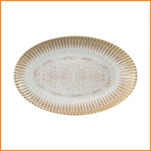 VASSOIO OVALE PERLA REACTIVE 40X30X4H CM