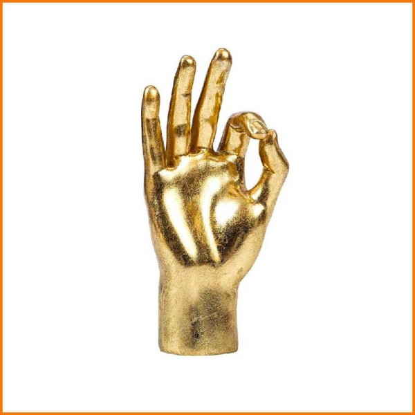 MANO ORO 15X6X24H CM