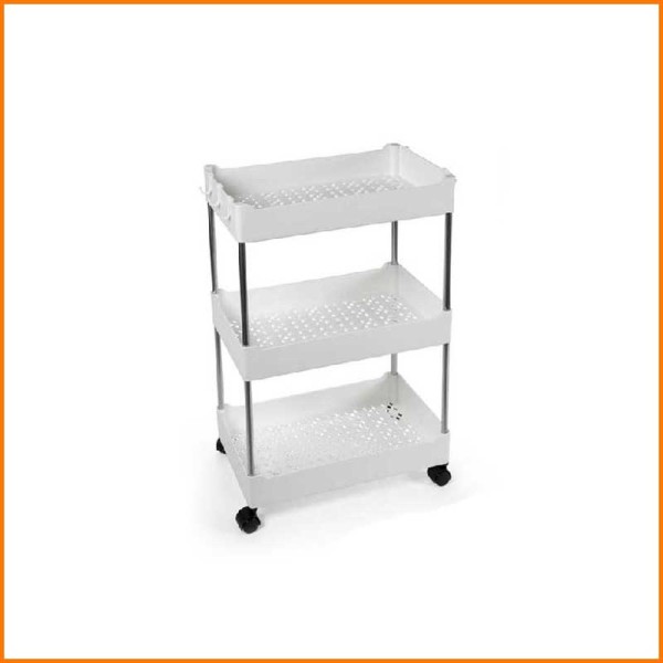 CARRELLO IN PLASTICA A 3 PIANI 40X22X60H CM