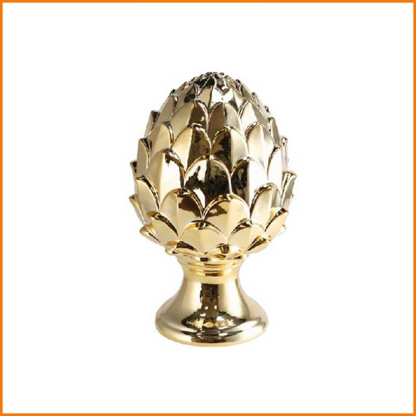 PIGNA IN CERAMICA ORO LUCIDO D.15X23,5H CM