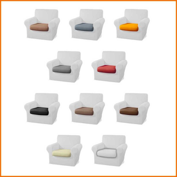SET 2PZ COPRI CUSCINO IN TESSUTO ELASTICO - ADATTABILE