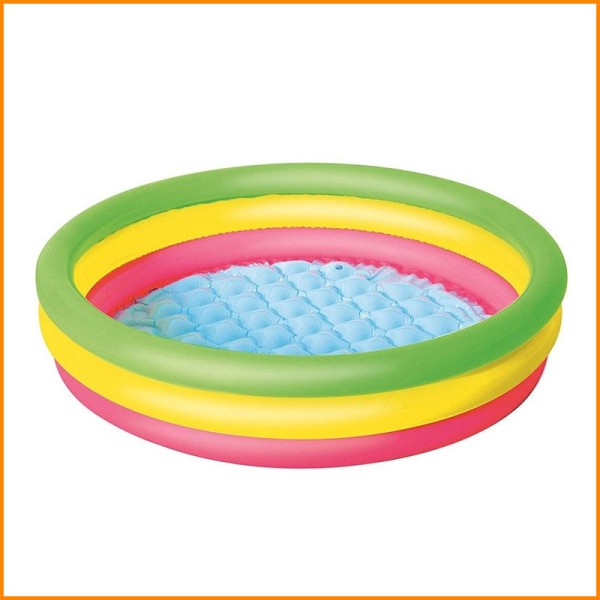 PISCINA GONFIABILE CON FONDO GONFIABILE 102X25H CM