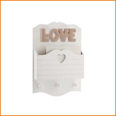 PORTAPOSTA LOVE IN LEGNO E...