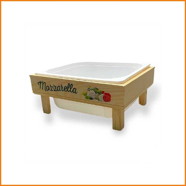 CENTROTAVOLA PER MOZZARELLA 1KG 22X18,5X10H CM