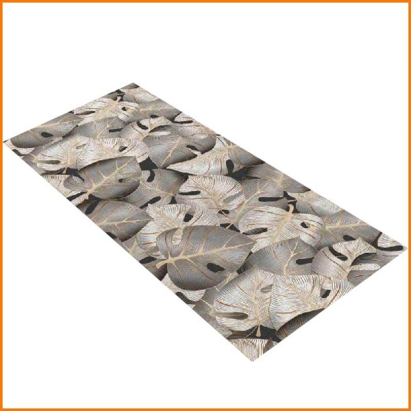 TAPPETO PASSATOIA LUXURY LEAVES SCURO 52 CM