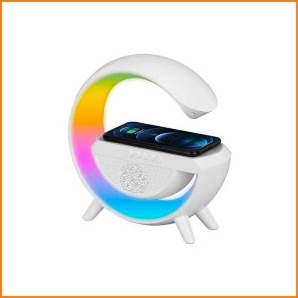 LAMPADA DA TAVOLO A LED BLUETOOTH CON CARICATORE WIRLESS PER SMARTPHONE