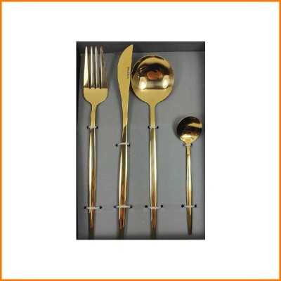 SET 24PZ POSATE IN ACCIAIO ORO