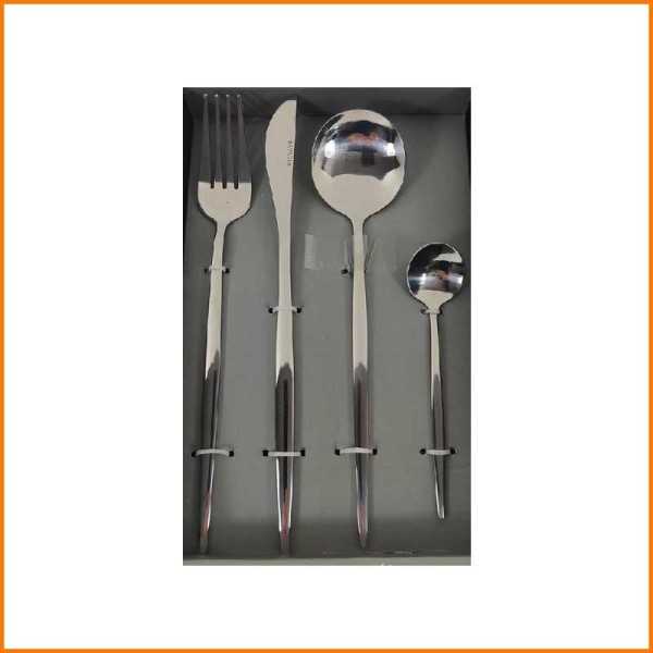 SET 24PZ POSATE IN ACCIAIO ARGENTO