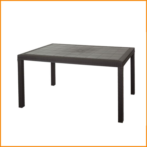 TAVOLO HOUSTON MARRONE 150X90H CM