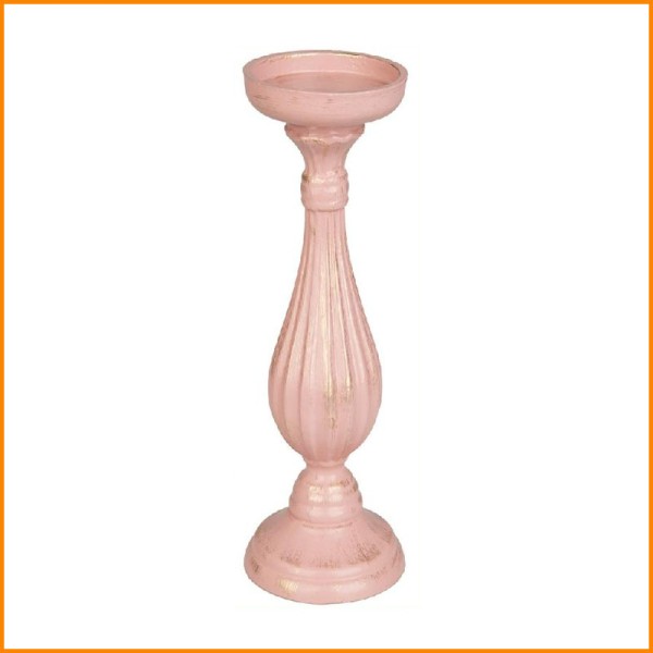 PORTACANDELA BAY ROSA ANTICO 11X33H CM 57