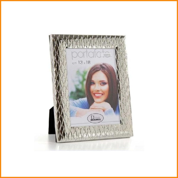 PORTA FOTO SILVER RIGHE VERTICALI 13X18H CM